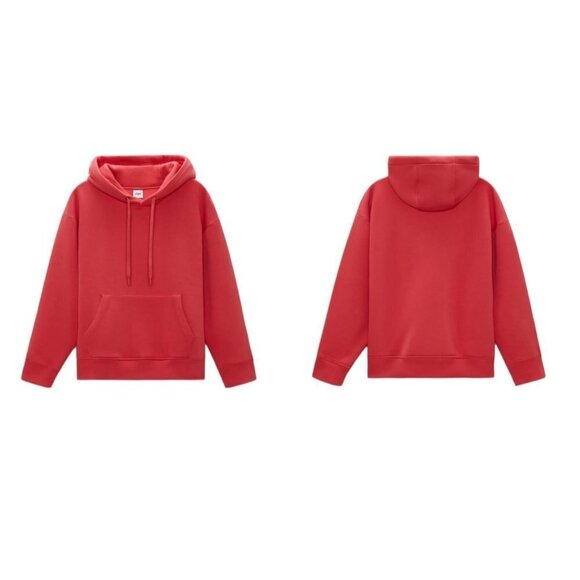 ZARA BASIC HOODIE SWEATSHIRT RASPBERRY | 0761/410 - Picture 1 of 5